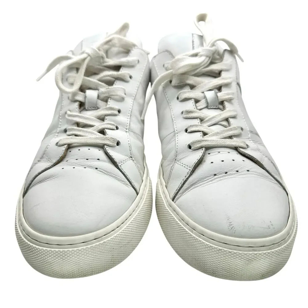 Greats | Men | Royale Classic Casual Minimal White Leather Sneakers | Size 11.5